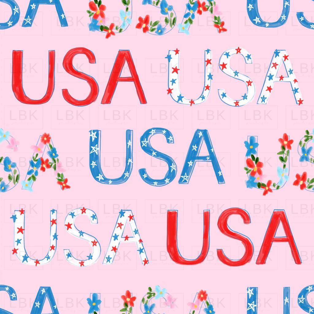 USA On Pink