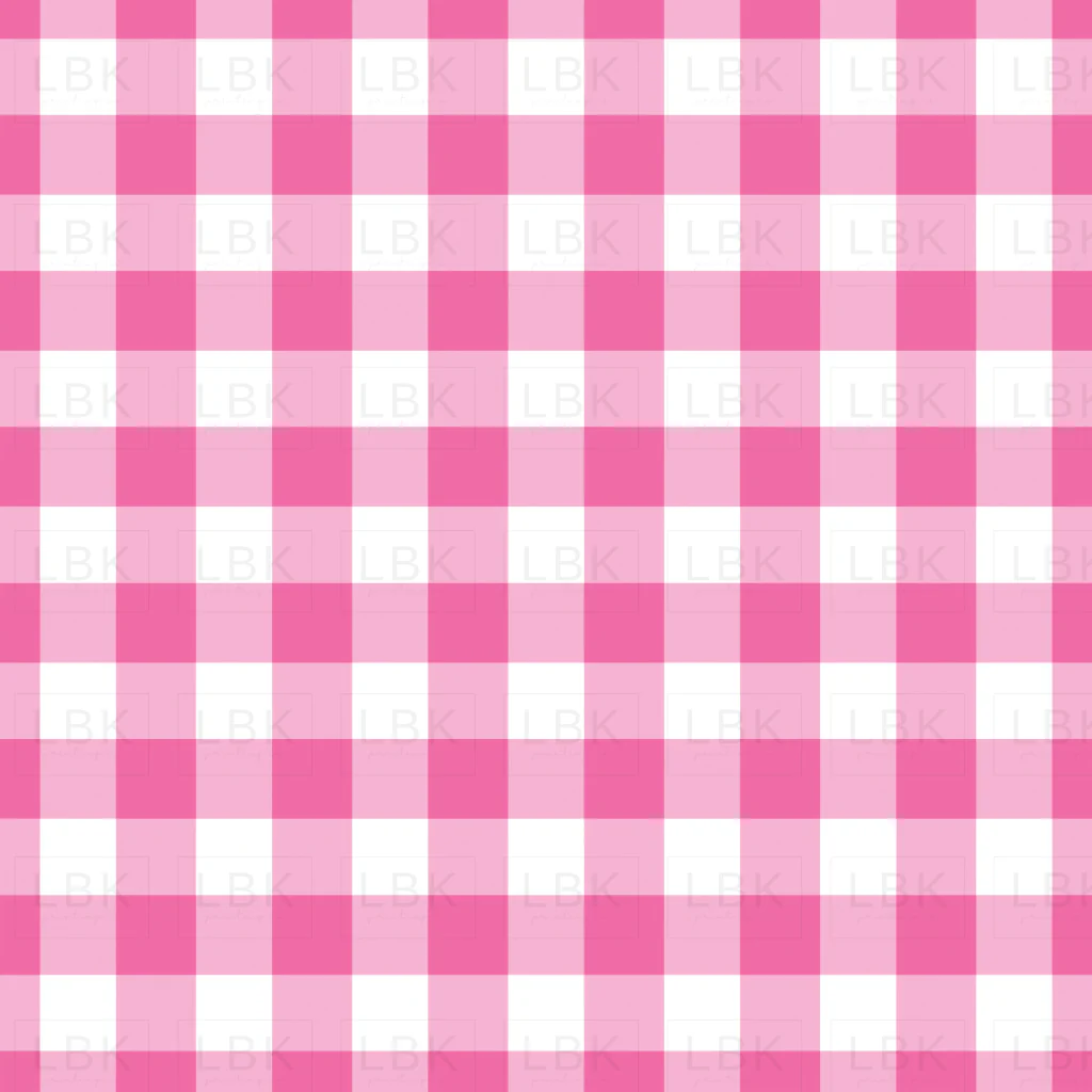 Valentines Hot Pink Gingham