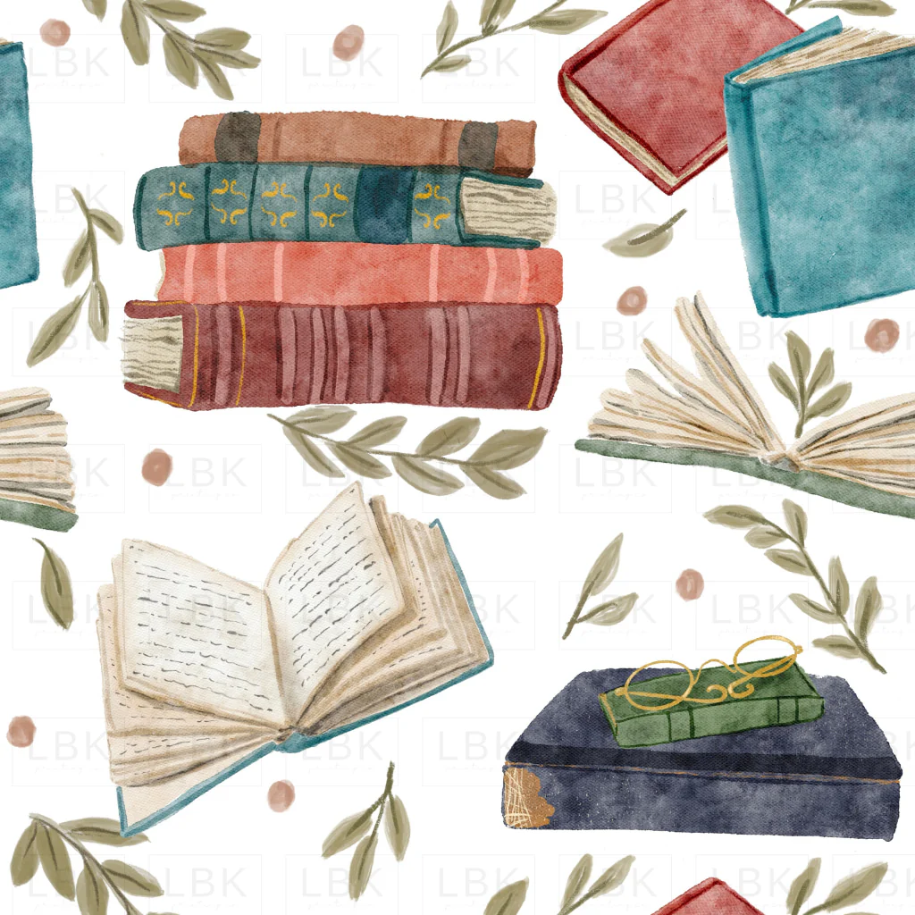 vintage books white