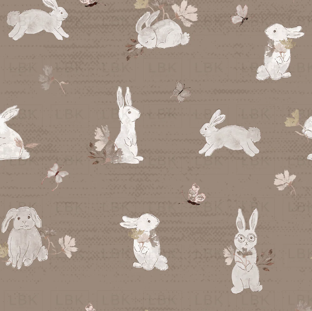 VINTAGE BUNNIES IN LATTE