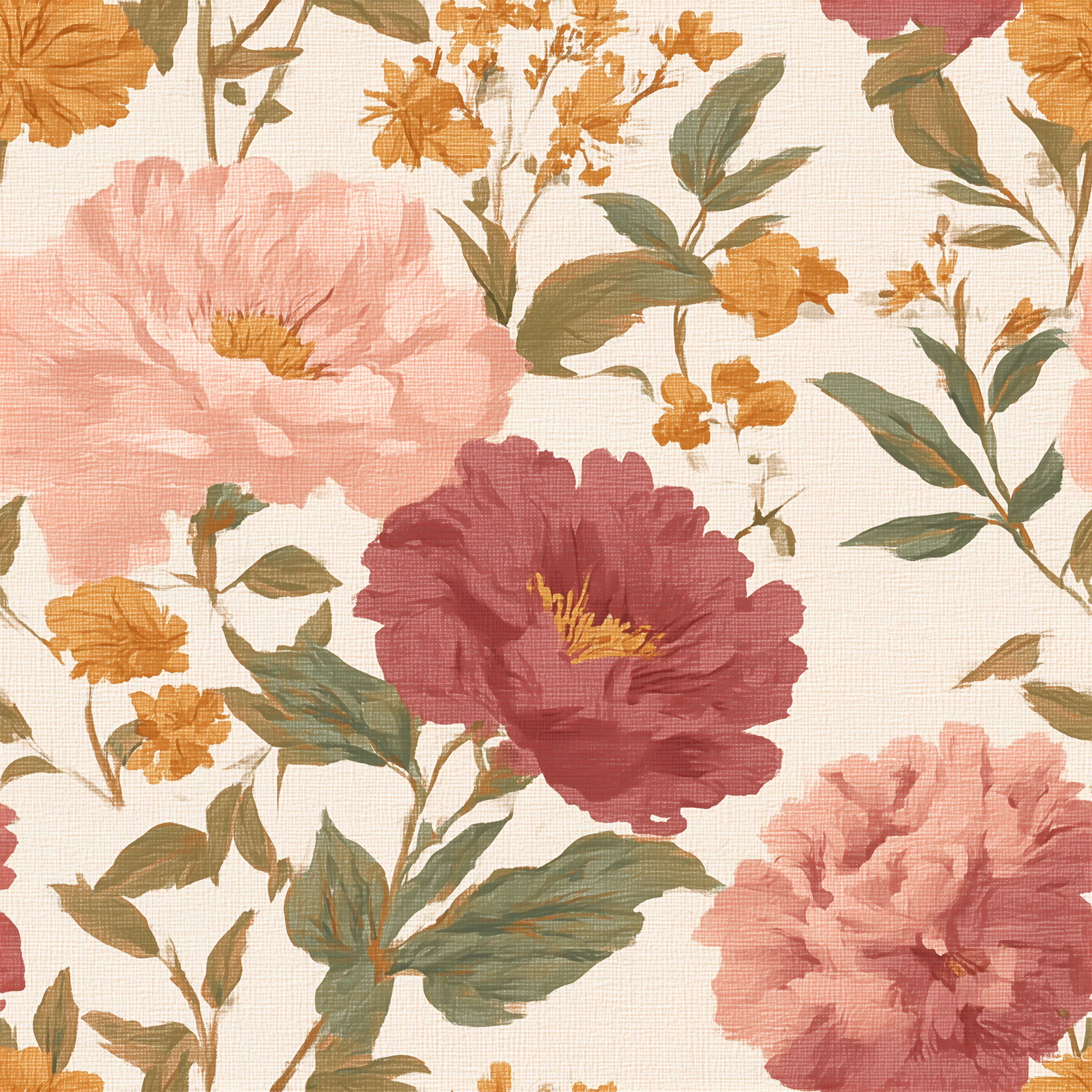 Vintage Mauve Floral