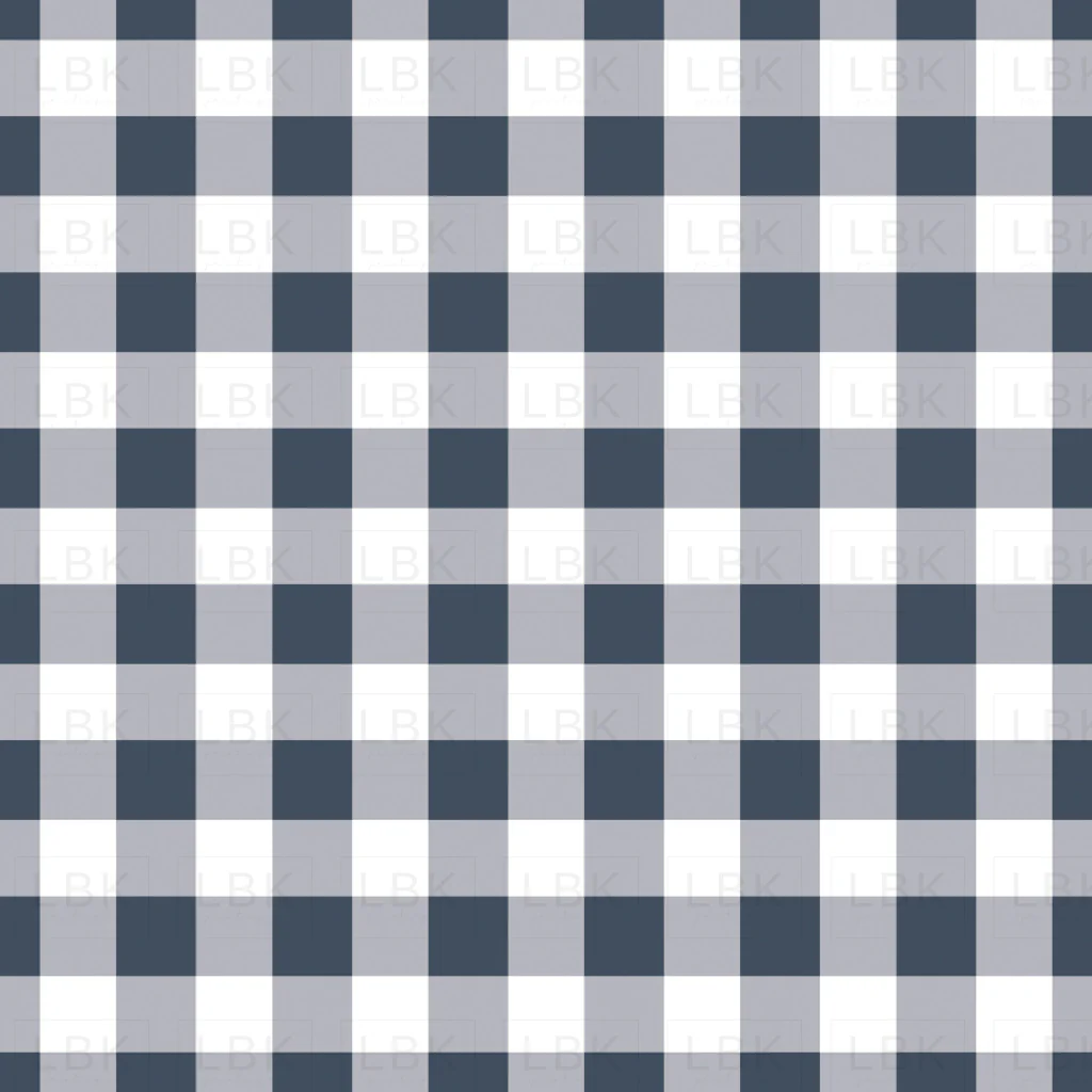 Vintage Spring Periwinkle Gingham