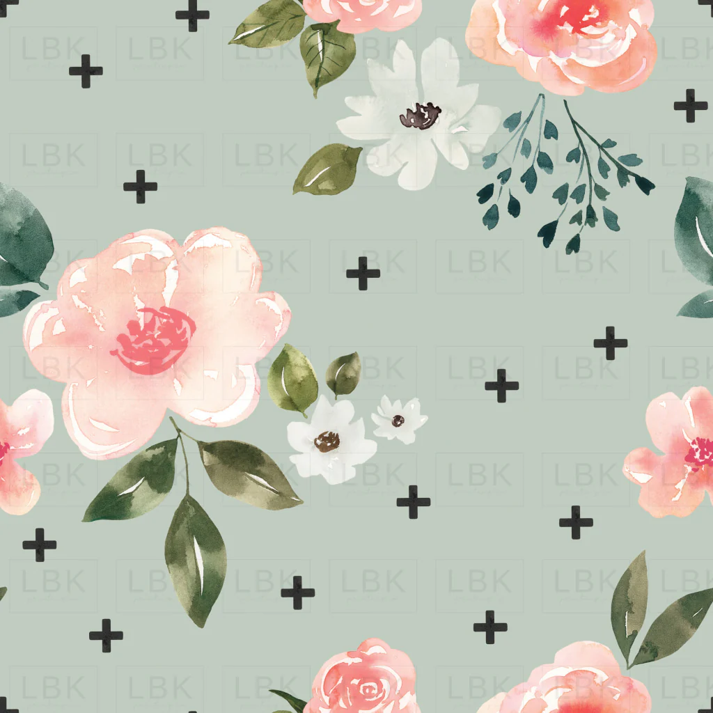 Vintage Spring Roses with Boho Dashes