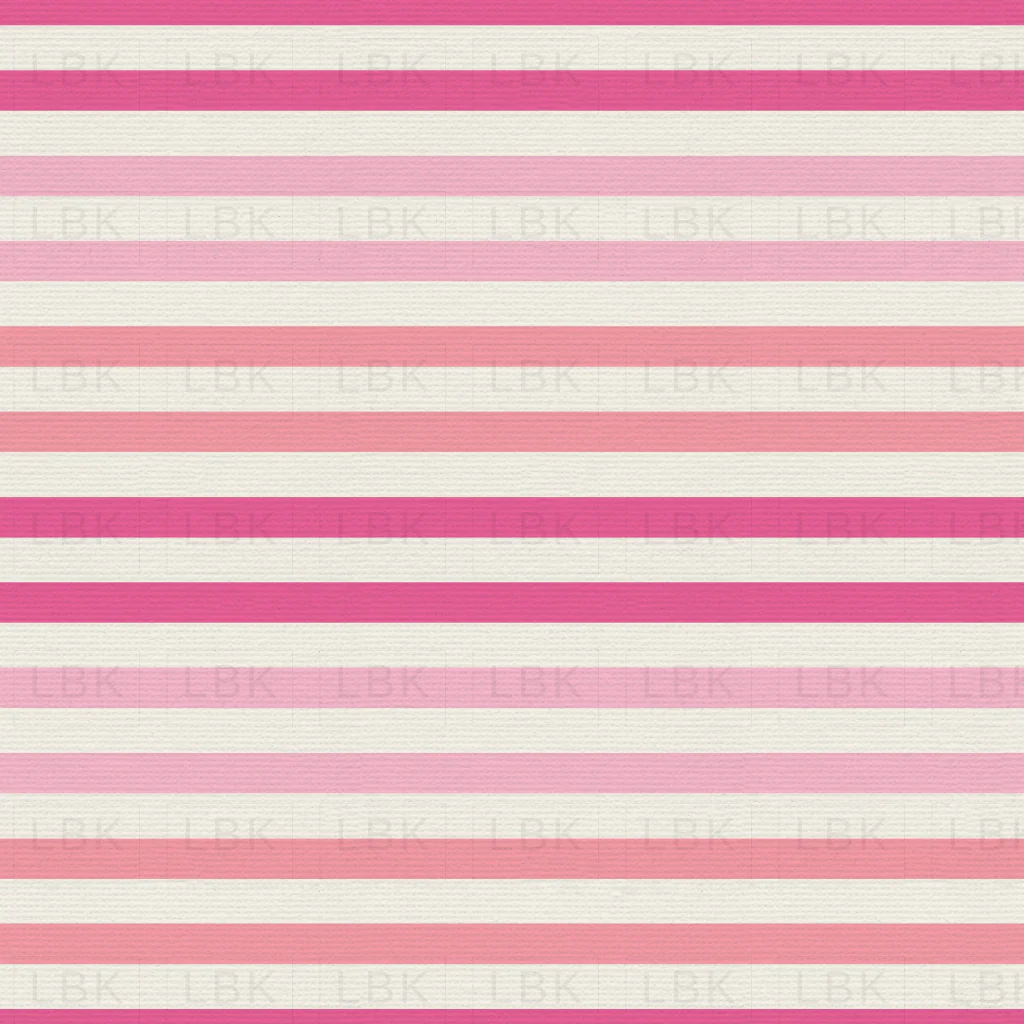 Vintage Summer Hydrangea Pink Stripes with Texture