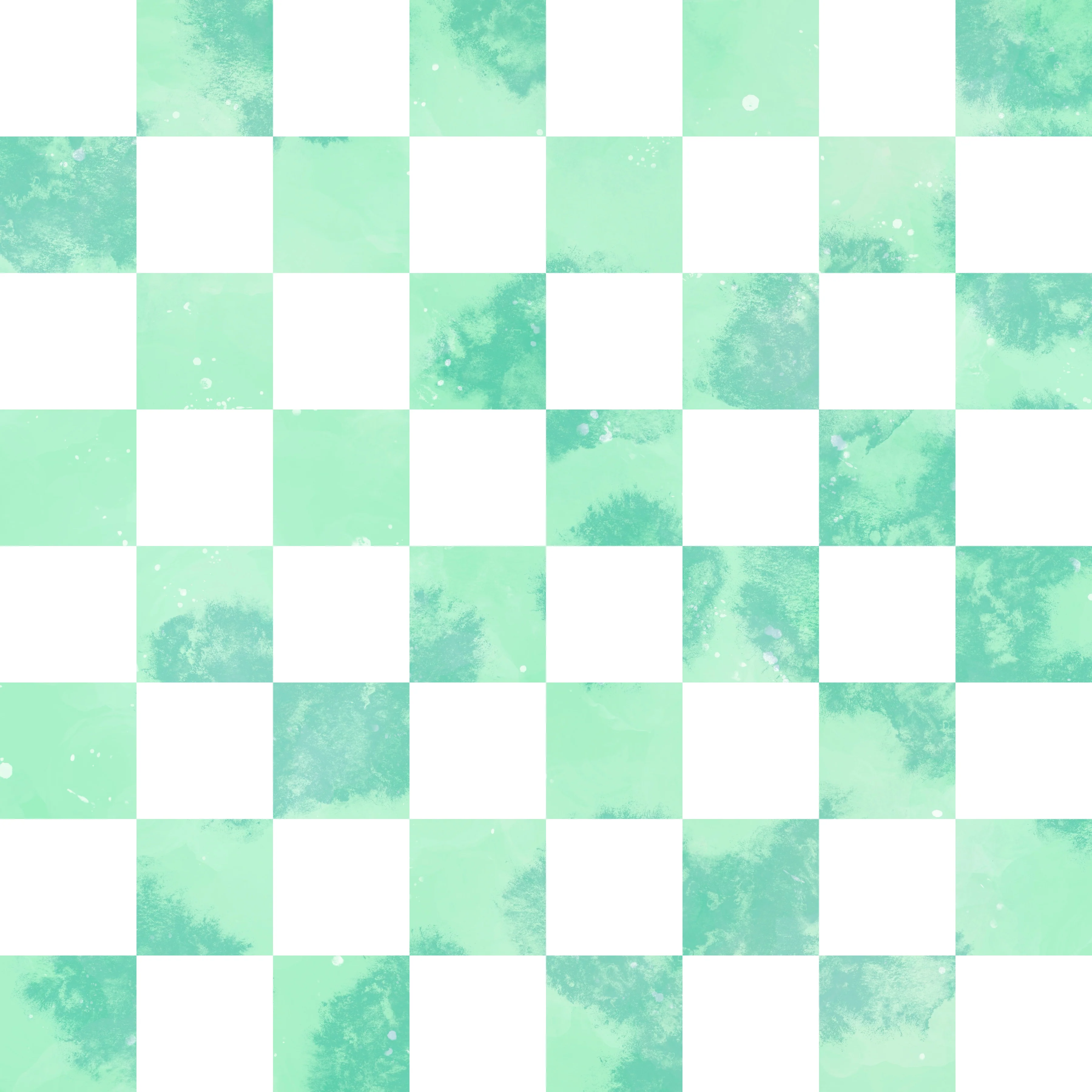 Watercolor checker green