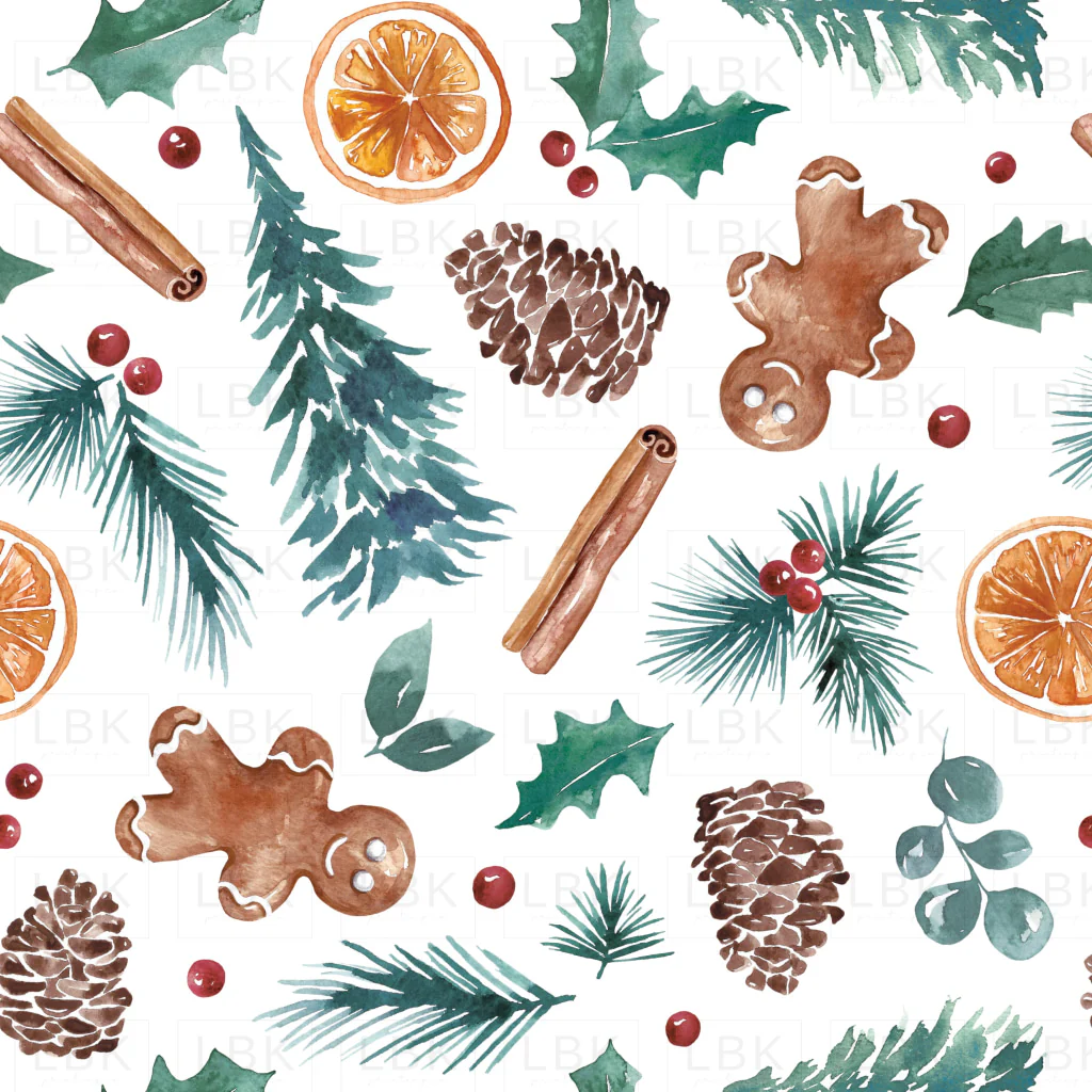 Watercolor Christmas Icons