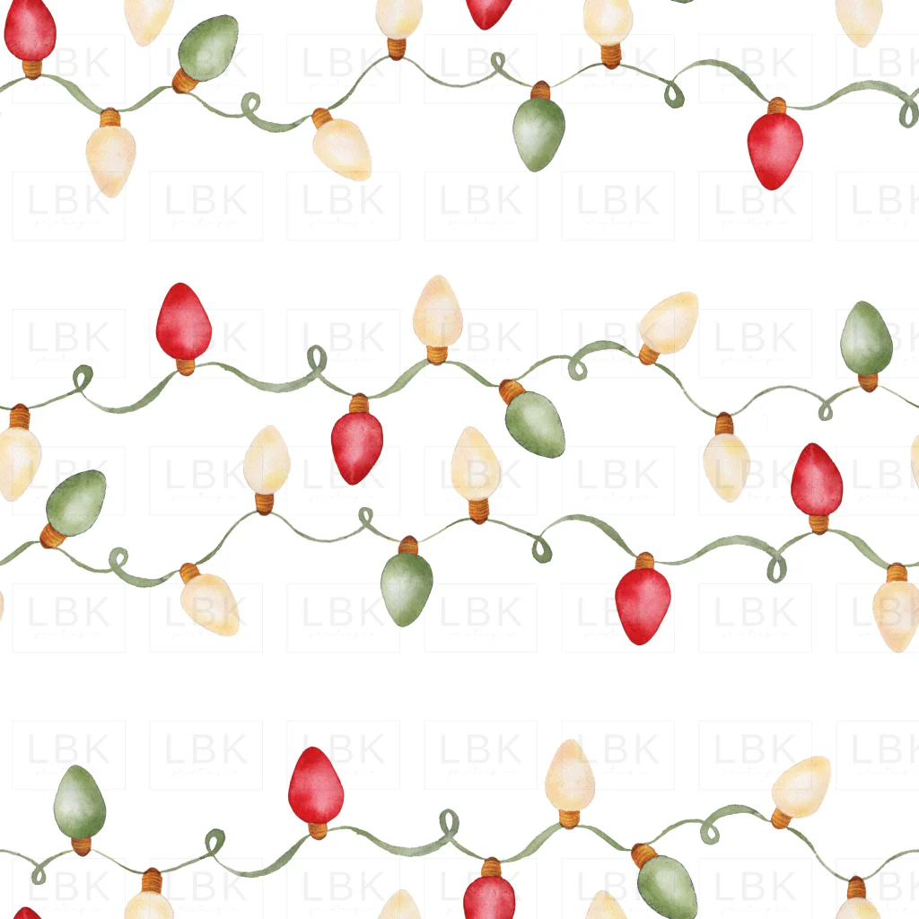 Watercolor Christmas Lights