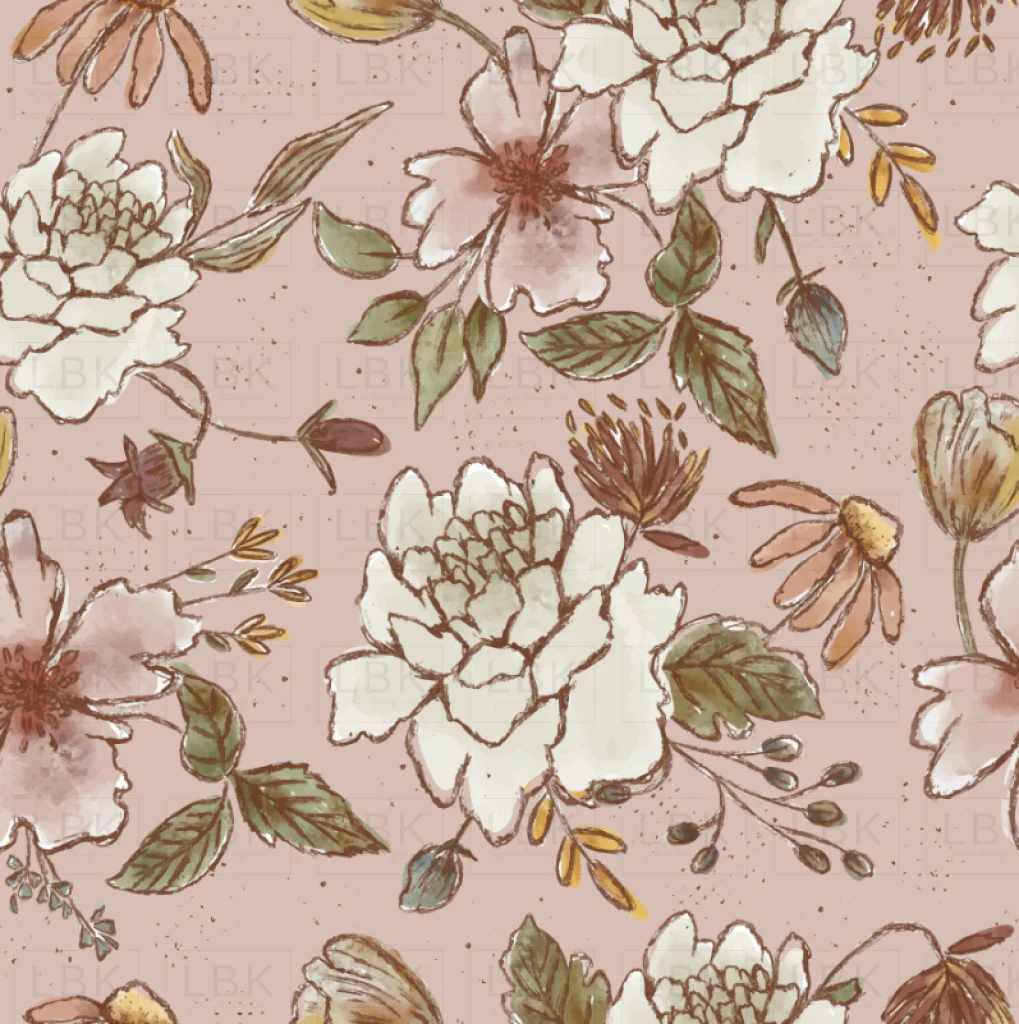 WATERCOLOR CORSAGE IN PRIMROSE PINK