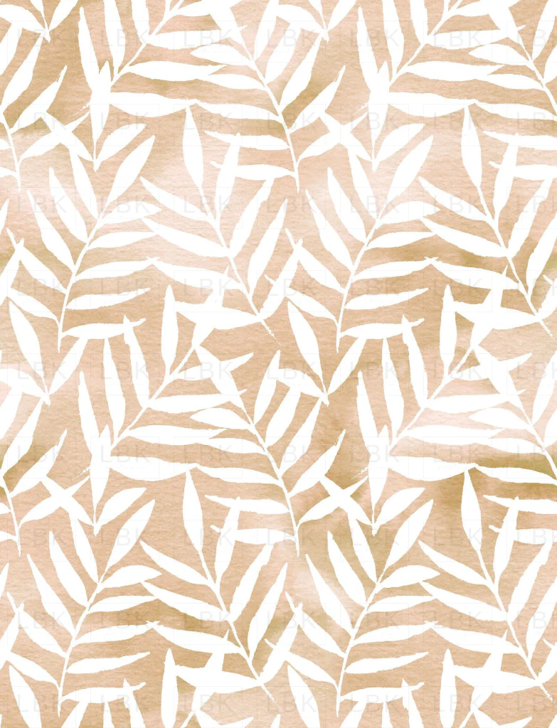 watercolor palm leaves desert
