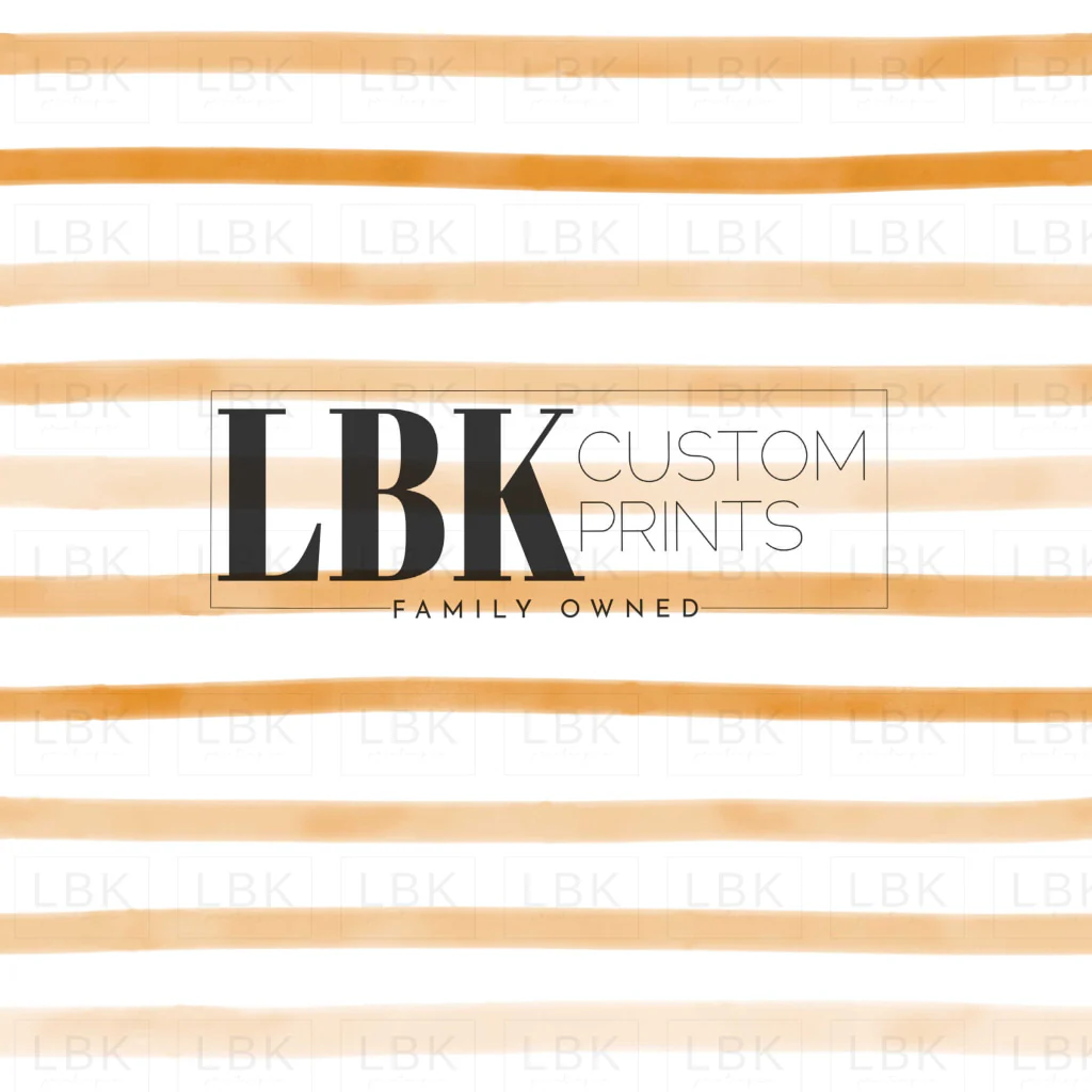 Watercolor pumpkin stripes