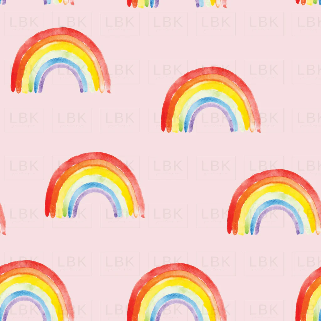 Watercolor Rainbows Blush