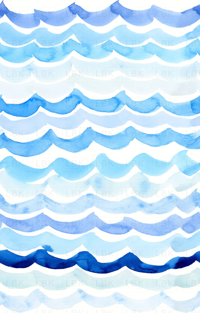 Watercolor Waves Beach