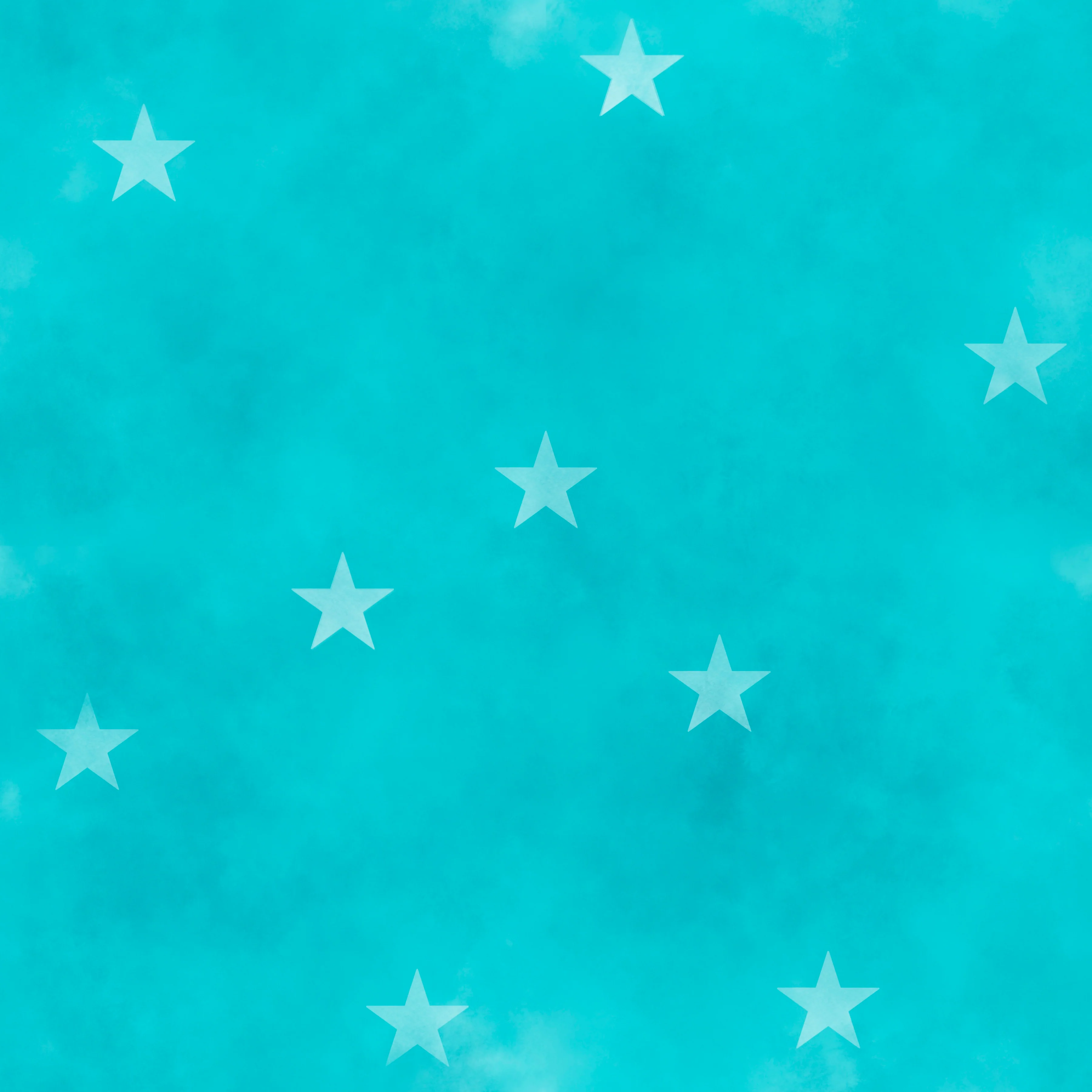Watercolorstarlargeturq