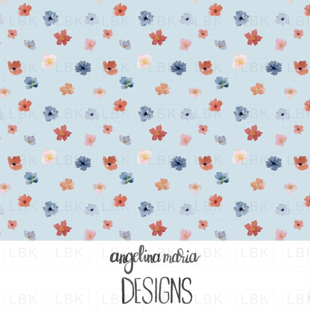 Whimsical Wildflowers Blue