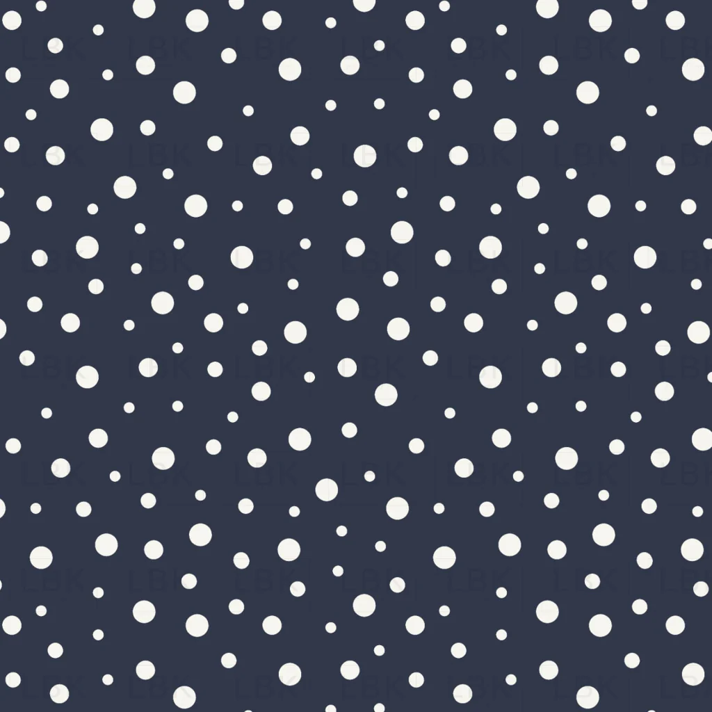 Winter Fox Dot Navy
