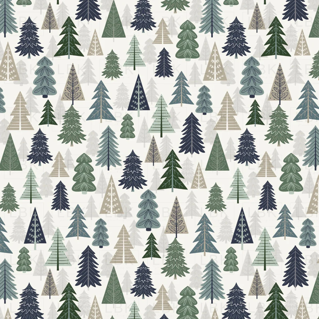 Winter Fox Forest White