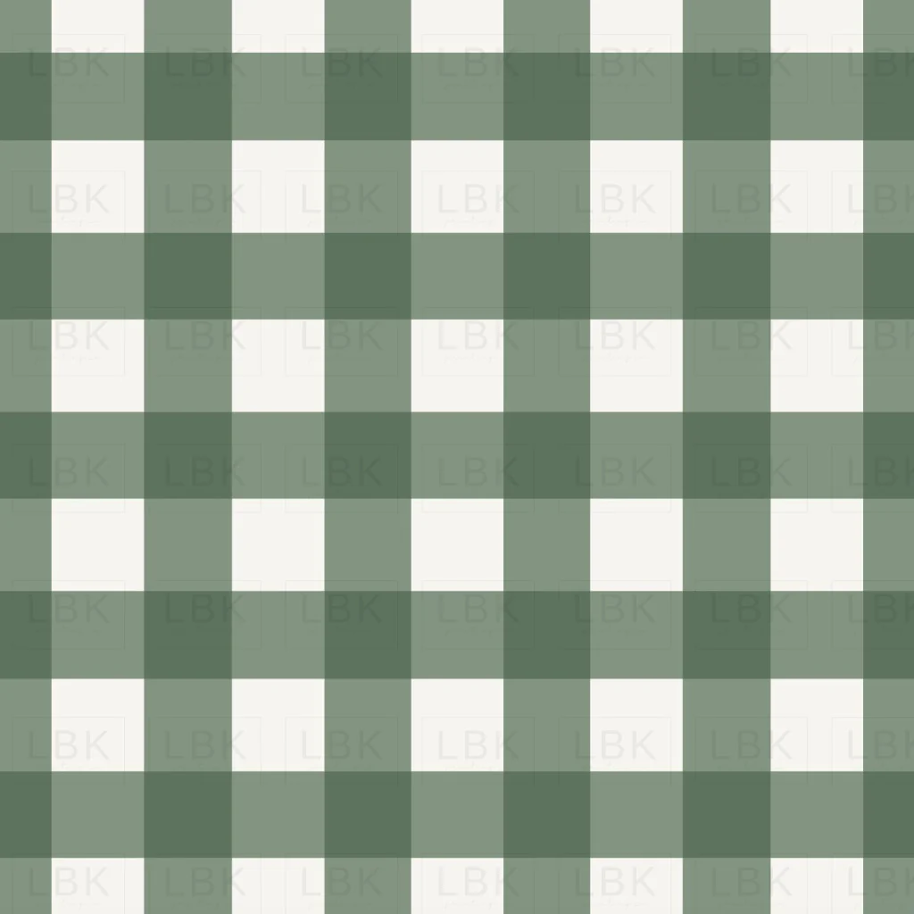 Winter Fox Gingham Green
