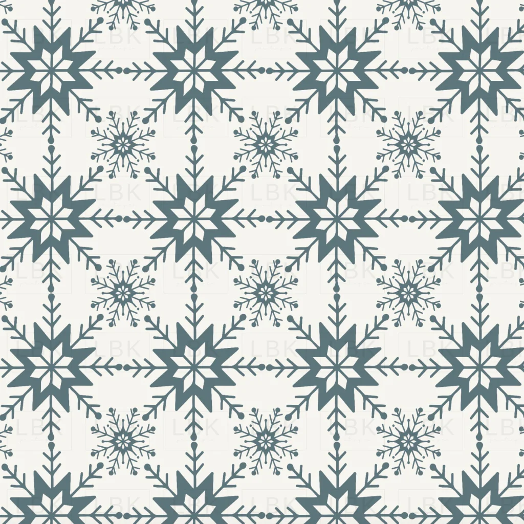 Winter Fox Snowflake Blue