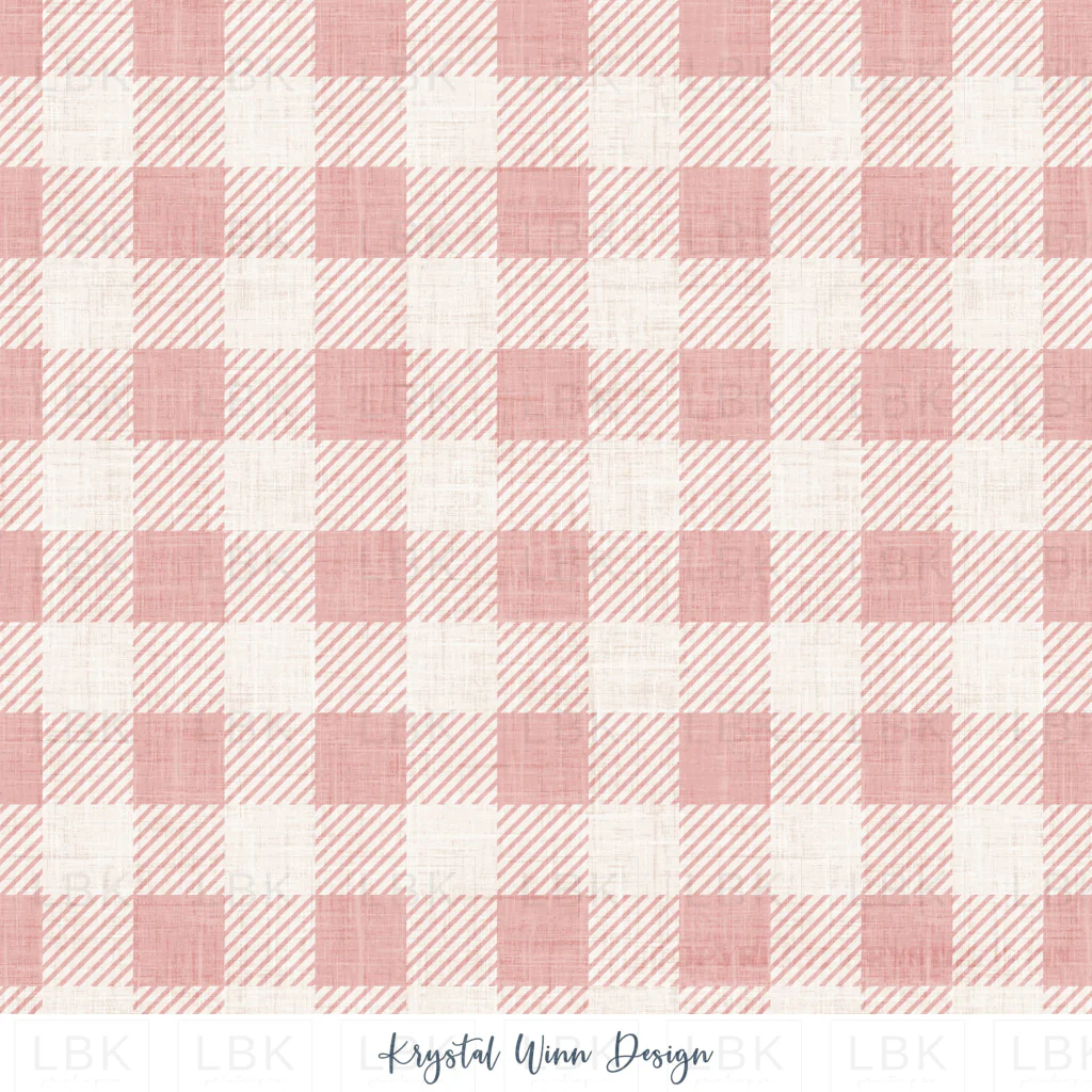 Winter Wonderland Buffalo Check Pink