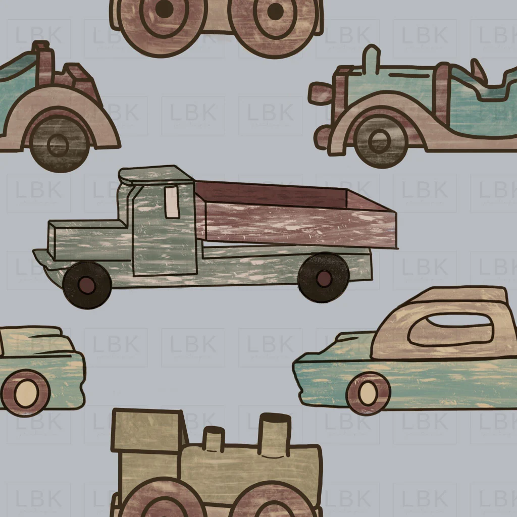 wooden cars gray