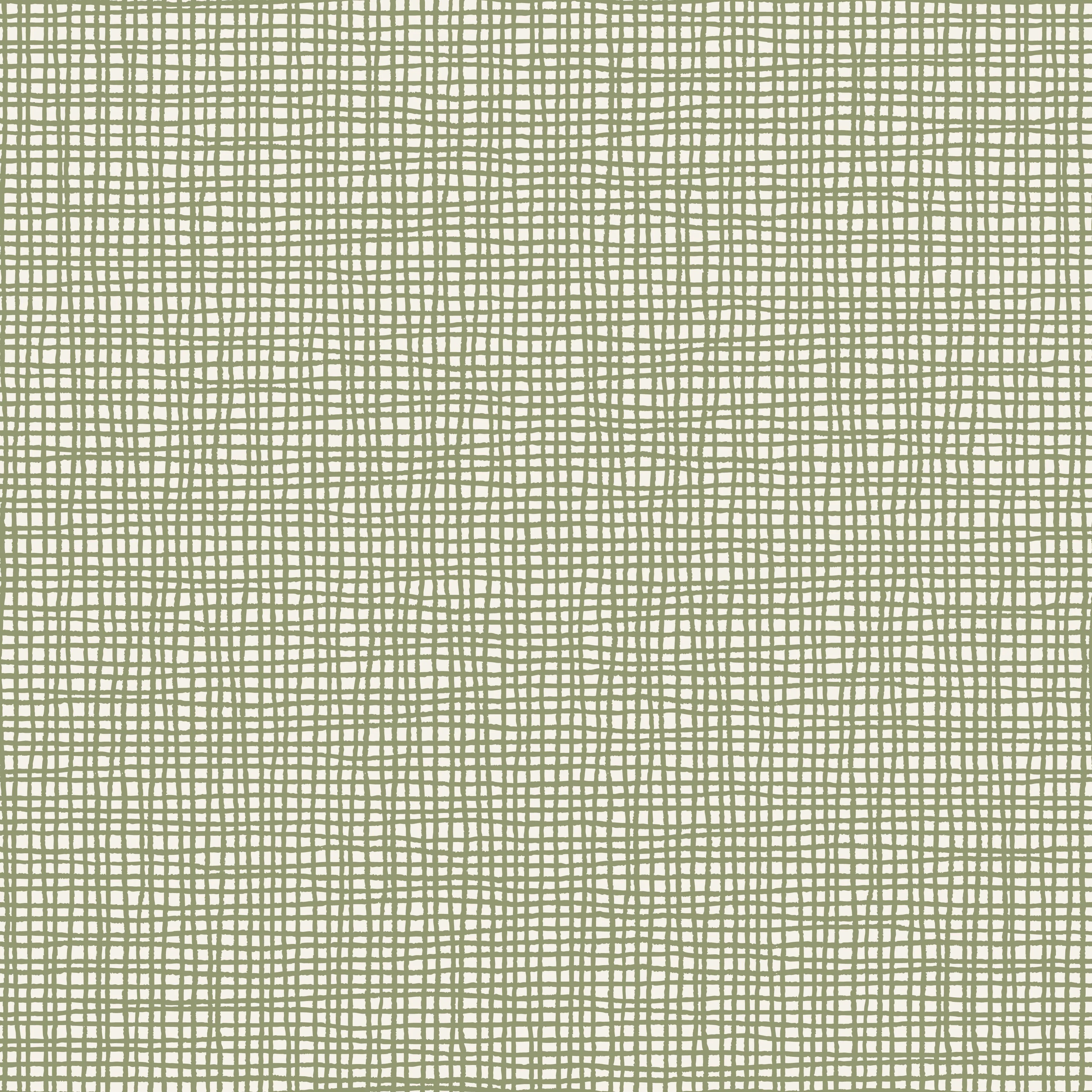 Woven Scribble Grid-sage green