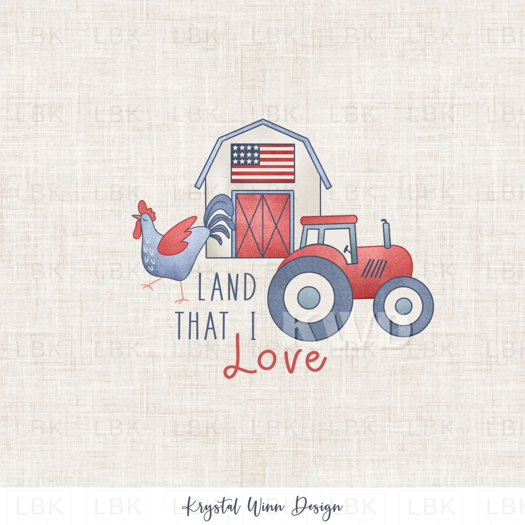 Yankee Doodle Panel- Land That I Love (3 panels per yard)